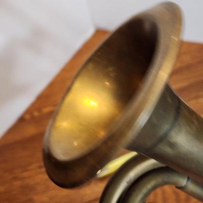 Vintage Rexcraft Official Boy Scout Brass Bugle w Mouth Piece