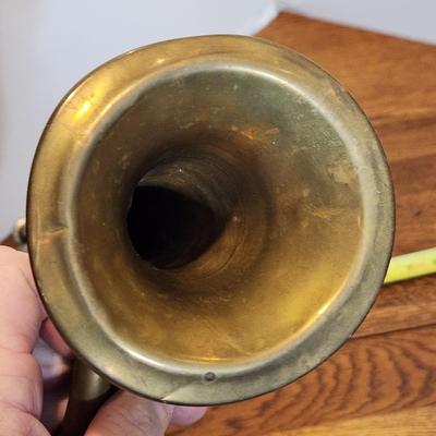 Vintage Rexcraft Official Boy Scout Brass Bugle w Mouth Piece