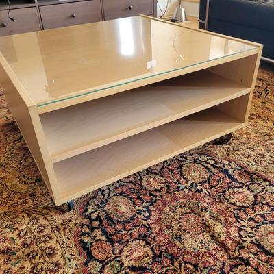 Ikea Boksel Coffee Table on Casters (D-EL)