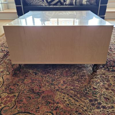 Ikea Boksel Coffee Table on Casters (D-EL)