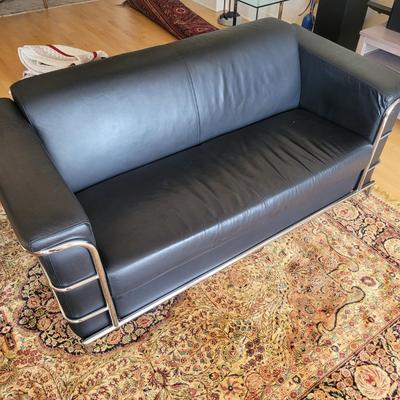 Le Corbusier Chrome Frame Sofa (D-EL)