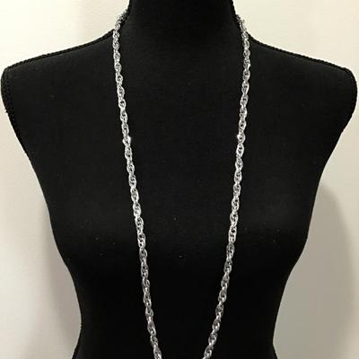 Vintage silvery lite chain necklace