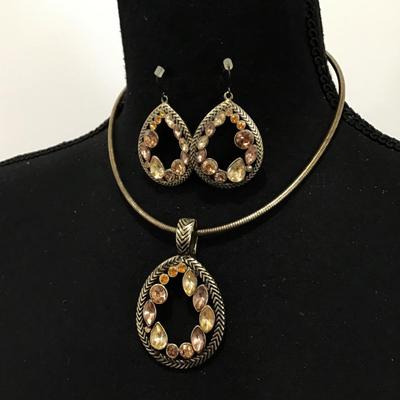 Beautiful Premier, design earrings, and necklace set