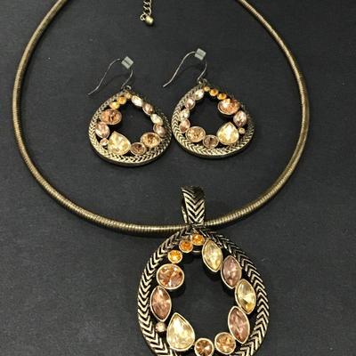 Beautiful Premier, design earrings, and necklace set