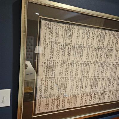 Sale Photo Thumbnail #53: Framed & Matted Korean Calligraphy Art

Dimensions: 34x48
Damage: Normal wear