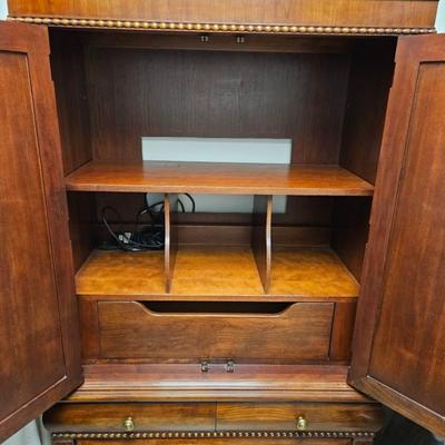Sale Photo Thumbnail #63: Lineage Classic Style Storage Armoire, 4-Drawer with Hidden Drawer

Dimensions: 68x40x20
Damage: Normal wear