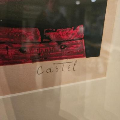Sale Photo Thumbnail #117: Mid-Century Modern Lithograph of Castel, Signed & Numbered #58/100, c1960s

Dimensions: 20x40
Damage: Water spots on right side