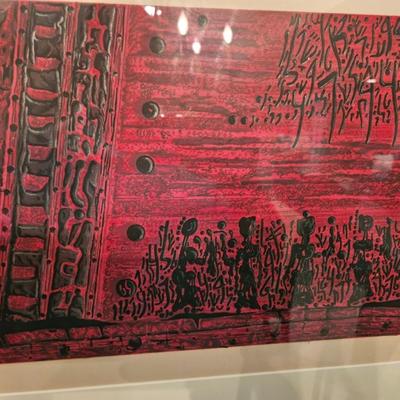 Sale Photo Thumbnail #118: Mid-Century Modern Lithograph of Castel, Signed & Numbered #58/100, c1960s

Dimensions: 20x40
Damage: Water spots on right side