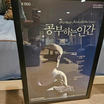 Sale Photo Thumbnail #135: Framed Korean Documentary Release Poster

Description: “The Studying Human”
Dimensions: 39x27
Damage: Normal wear