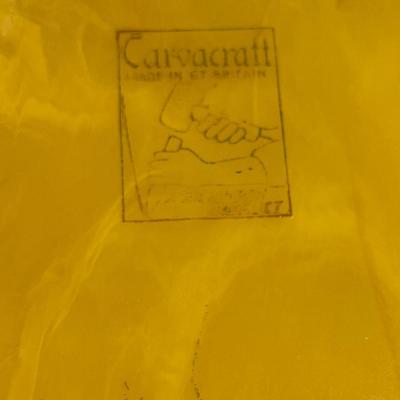 Sale Photo Thumbnail #162: Art Deco Butterscotch Amber by Carvacraft Bakelite Notepad 
Has 2 small pieces that were with item at pick up but do not believe they are missing from the notepad