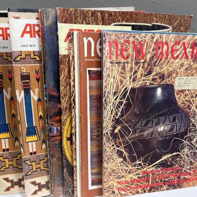 Sale Photo Thumbnail #184: Small bowl full of chips from Native American Pottery
Includes two books and multiple magazines from New Mexico and Arizona