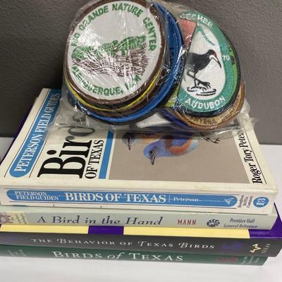 Sale Photo Thumbnail #210: Vintage birding patches 
Soft cover books