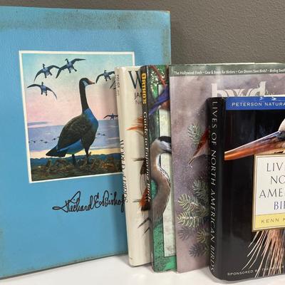 Sale Photo Thumbnail #211: Soft and hardcover books on birding