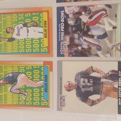 Collection of Mostly Topps Baseball Trading Cards Nolan Ryan, Terry Bradshaw, Others