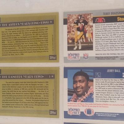Collection of Mostly Topps Baseball Trading Cards Nolan Ryan, Terry Bradshaw, Others