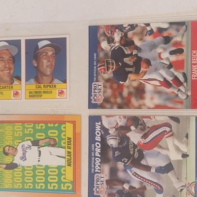 Collection of Mostly Topps Baseball Trading Cards Nolan Ryan, Terry Bradshaw, Others