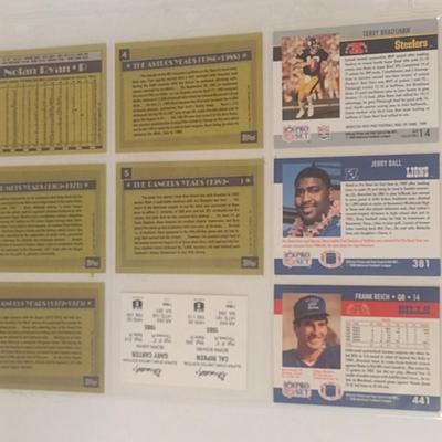 Collection of Mostly Topps Baseball Trading Cards Nolan Ryan, Terry Bradshaw, Others