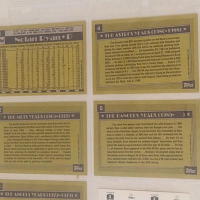Collection of Mostly Topps Baseball Trading Cards Nolan Ryan, Terry Bradshaw, Others