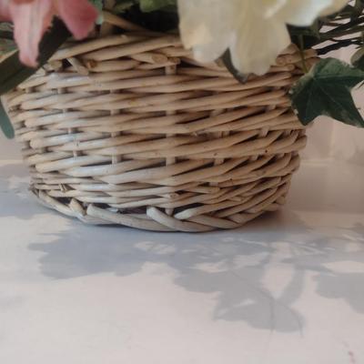 Artificial Plant in Wicker Basket