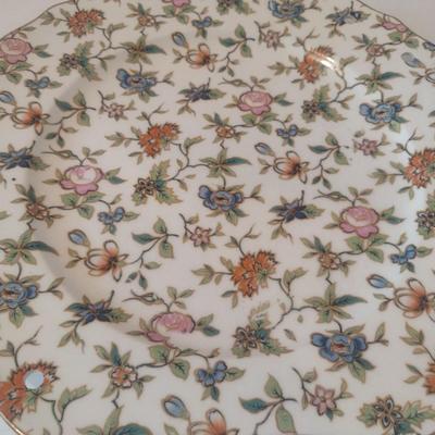 Vintage Japanese Moriyama Mori-Machi Hand-Painted Platter