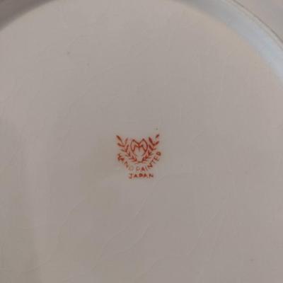 Vintage Japanese Moriyama Mori-Machi Hand-Painted Platter
