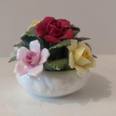Vintage Aynsley Capodimonte Design Floral Figurine