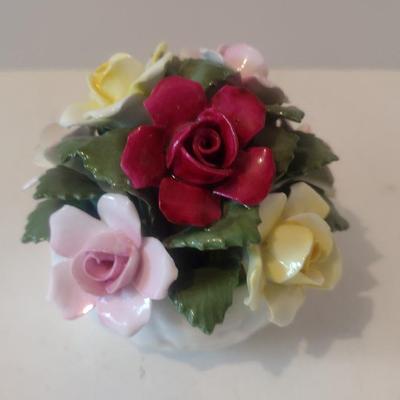 Vintage Aynsley Capodimonte Design Floral Figurine