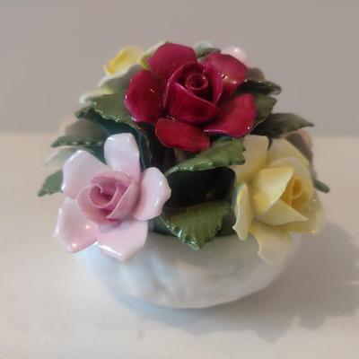 Vintage Aynsley Capodimonte Design Floral Figurine