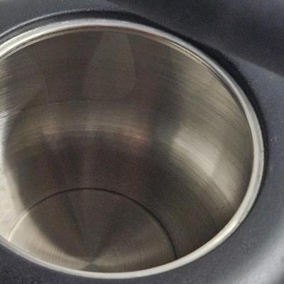 Sale Photo Thumbnail #212: DM64. Fellow Clyde Electric Kettle

Dimensions: 8.5x10.5x7
Damage: Missing hot plate, some wear to spout
