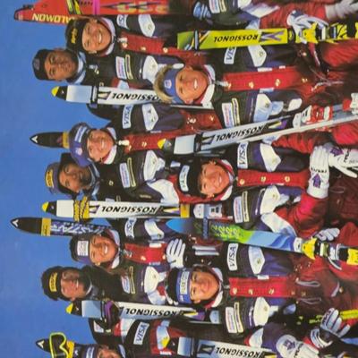 Sale Photo Thumbnail #231: DM68. Poster of the 1994 US Alpine Ski Team

Description: Printed autographs of the team, in a protective box
Dimensions: 24x18
Damage: Normal wear