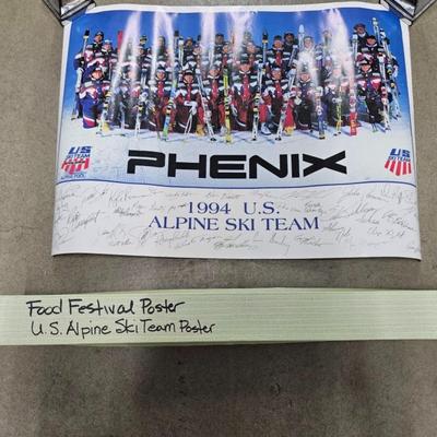 Sale Photo Thumbnail #236: DM68. Poster of the 1994 US Alpine Ski Team

Description: Printed autographs of the team, in a protective box
Dimensions: 24x18
Damage: Normal wear