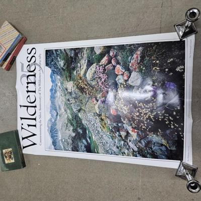 Sale Photo Thumbnail #237: Commemorative Poster of the 25th Anniversary of The Wilderness Act

Dimensions: 24x36
Damage: Normal wear