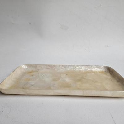 Sale Photo Thumbnail #261: DM70. Lot of Perfume Bottles on a Capiz Shell Tray

Dimensions: 24x36
Damage: Normal wear