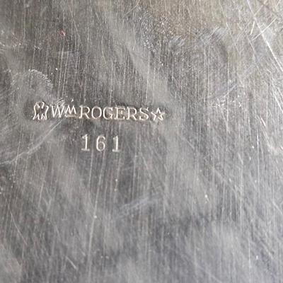 Sale Photo Thumbnail #268: DM71. Vintage Wm Rogers Silver-Plated Serving Tray

Description: Monogrammed with a J
Dimensions: 1x12x12
Damage: Normal wear