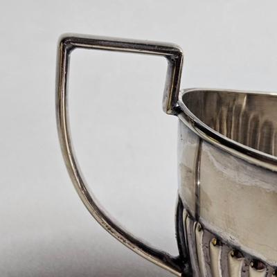 Sale Photo Thumbnail #290: DM74. Antique Sterling Silver Queen Anne Creamer & Sugar Bowl

Dimensions: Creamer – 3x4x2, Sugar – 3x6x2.5
Damage: Normal wear
