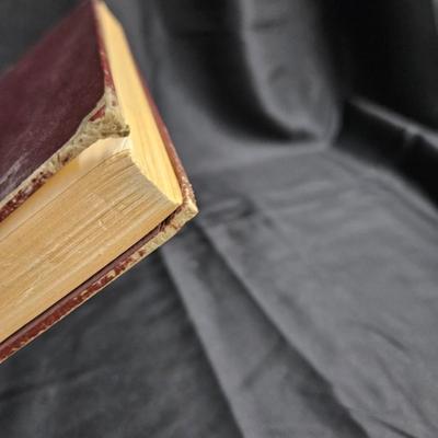 Sale Photo Thumbnail #368: 1946 ‘The Divine Comedy’
Description: Hardcover, illustrated, printed in the USA
Dimensions: 11x8.5x1
Damage: Some wear to cover, damage to the corners, some water damage to pages