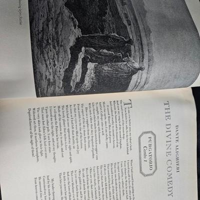 Sale Photo Thumbnail #364: 1946 ‘The Divine Comedy’
Description: Hardcover, illustrated, printed in the USA
Dimensions: 11x8.5x1
Damage: Some wear to cover, damage to the corners, some water damage to pages