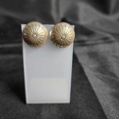 Sale Photo Thumbnail #397: Hand Stamped Sterling Silver Navajo Post Earrings

Damage: Normal wear