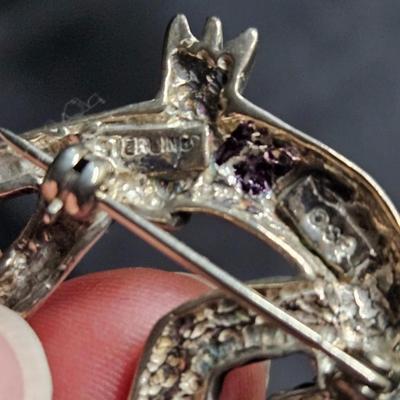 Sale Photo Thumbnail #411: Sterling Silver Native American Kokopelli Brooch Pin

Dimensions: 1 ½ inch tall
Damage: Normal wear