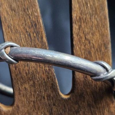 Sale Photo Thumbnail #415: Vintage Sterling Silver Bangle Bracelet

Damage: Normal wear