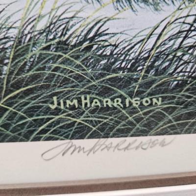 Sale Photo Thumbnail #431: Matted & Framed Giclee of “Inlet Marsh” by Jim Harrison
Description: Pencil signed and numbered 433/1500
Dimensions: 21x24
Damage: Normal wear