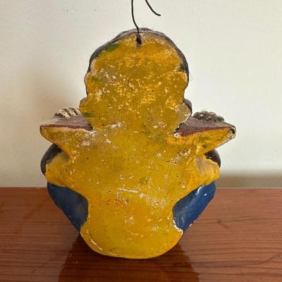 Vintage Folk Art Match/Toothpick Holder