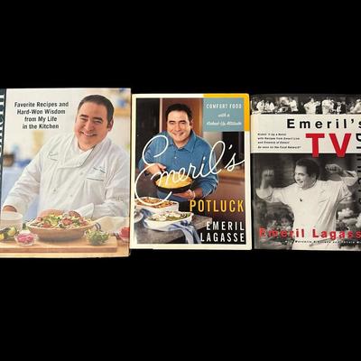 Emerald Lagasse Cookbooks with 1 Signed