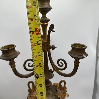 Antique Brass Candelabras