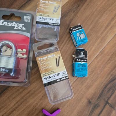 Home Utility & Hardware Essentials Lot – Cords, Timers, Alarms, Locks & More