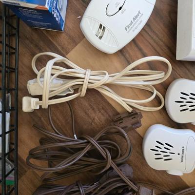 Home Utility & Hardware Essentials Lot – Cords, Timers, Alarms, Locks & More