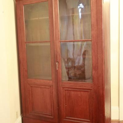 Antique Solid China Cabinet/Bookcase
