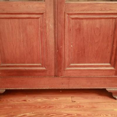 Antique Solid China Cabinet/Bookcase