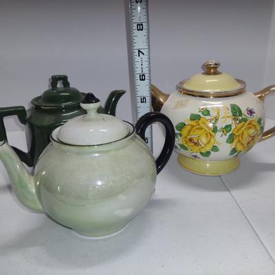 Collection of Tea Pots- Assorted Makers- Three Pieces