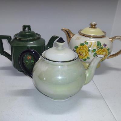 Collection of Tea Pots- Assorted Makers- Three Pieces